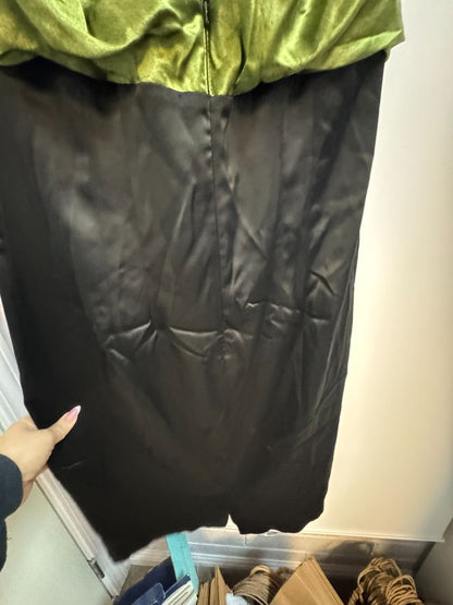 green and black Maria Bianca Nero backless dress, L