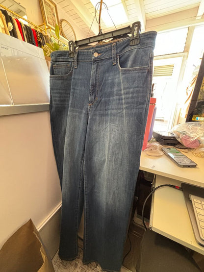 faded indigo Joe's High rise wide leg NWT, 33