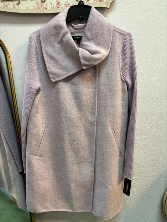purple / lavander Kenneth Cole wool blend with sweater sleeves, M