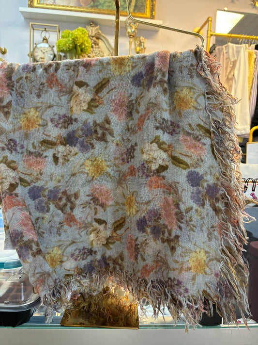 floral Chan Luu Plein Floral Cashmere silk scarf