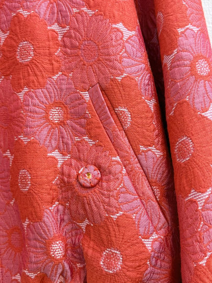 pink and coral Trina Turk jacquard set, M