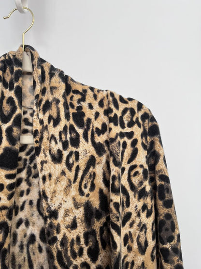 leopard Neiman Marcus sweater, M