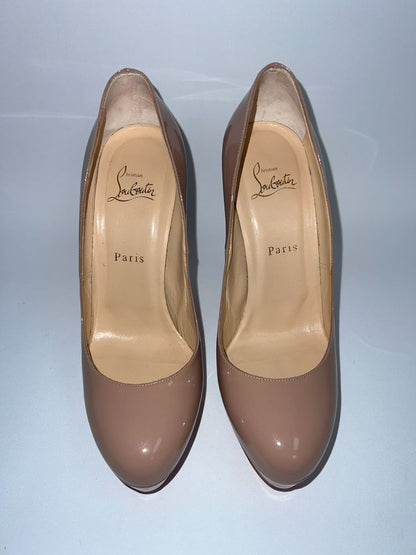 nude Christian Louboutin heels, 39.5 EU