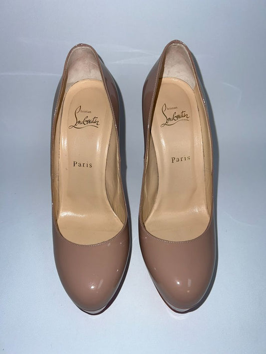 nude Christian Louboutin heels, 39.5 EU