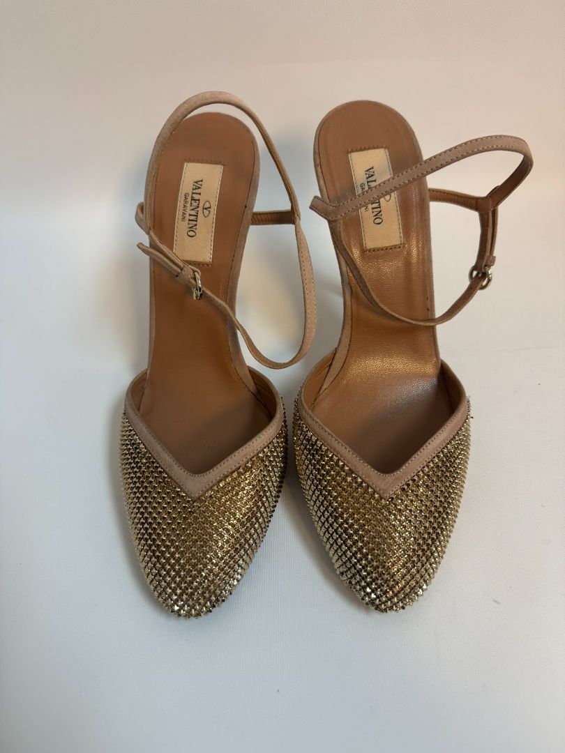 beige & gold Valentino Garavani pumps, 38
