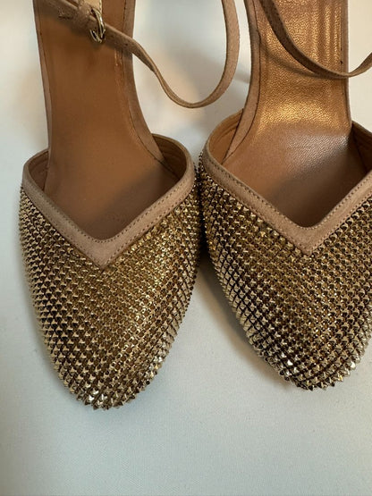 beige & gold Valentino Garavani pumps, 38