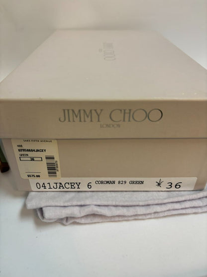 green Jimmy Choo heels, 36