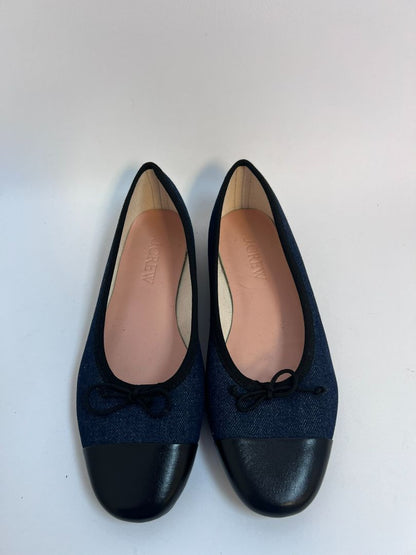 navy multi JCREW denim flats, 8