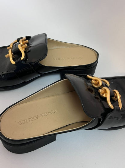 black Bottega Veneta designer mule, 37