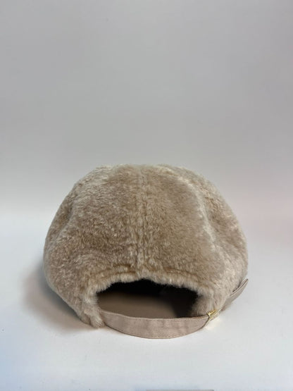 light sand Kate Spade sherpa basbeball cap, one size