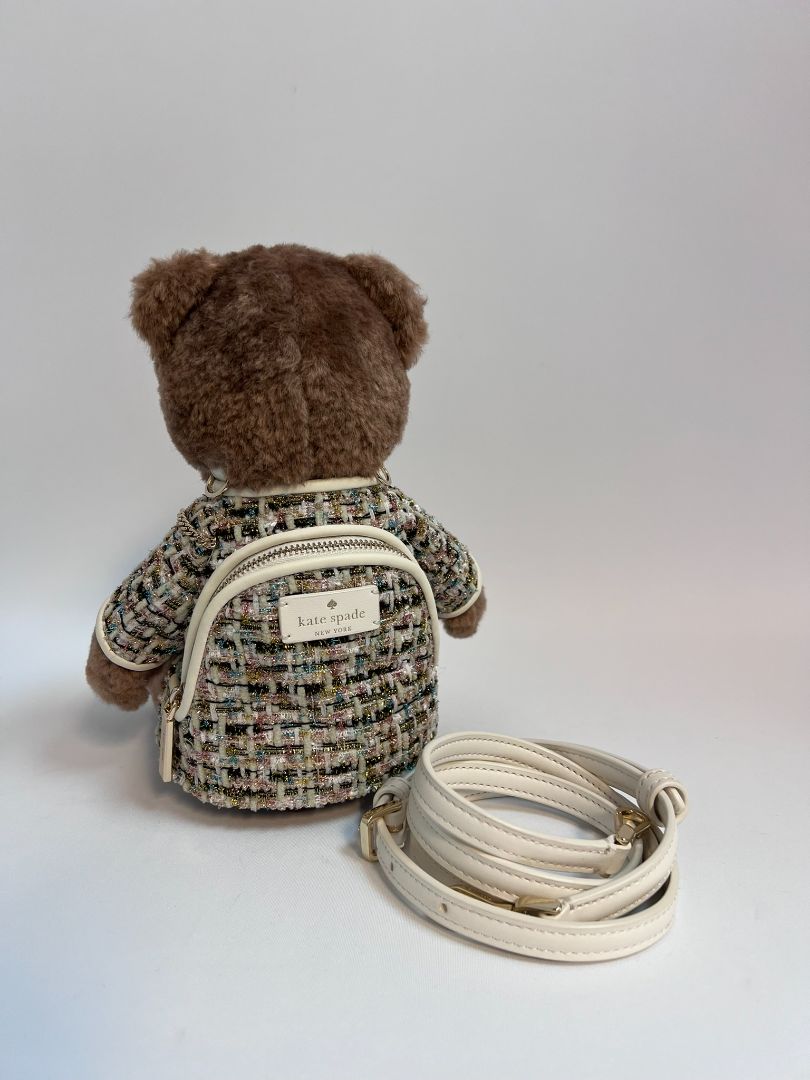 brown multi Kate Spade teddy bear crossover bag NWT, one size