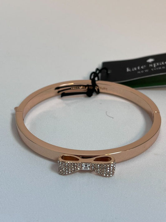 rose gold Kate Spade bow crusted bracelet NWT, one size