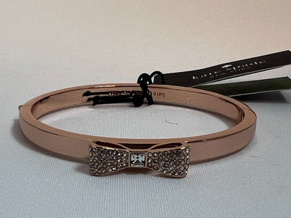rose gold Kate Spade bow crusted bracelet NWT, one size