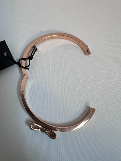 rose gold Kate Spade bow crusted bracelet NWT, one size