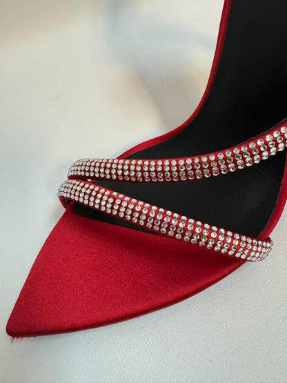 ruby red Natori strappy sandals, 7