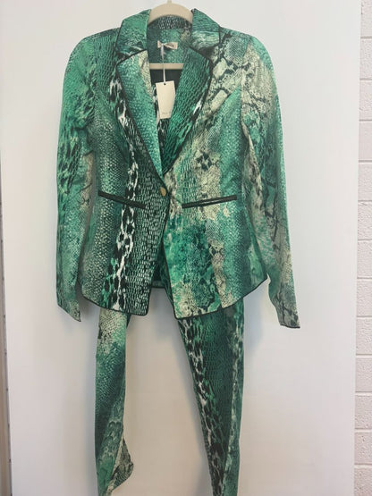 snake print green The Sang 3 piece suit, 2s, 2m, 2l