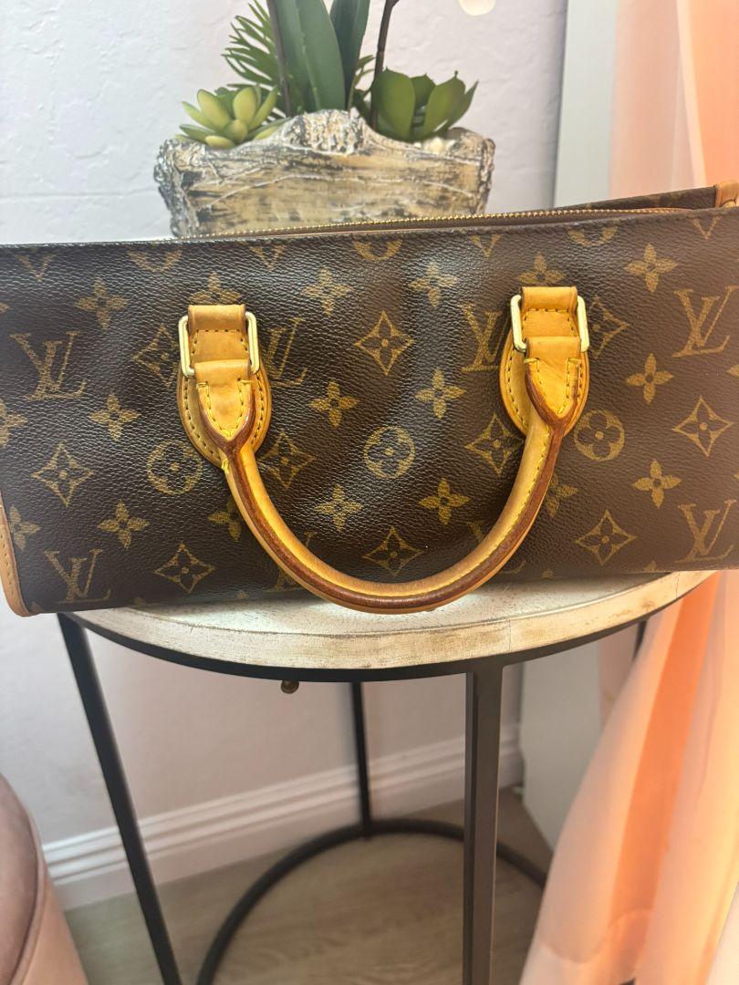 Louis Vuitton Brown Monogram Bedford Barrel Bag