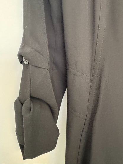 black Babaton swing coat, xxs
