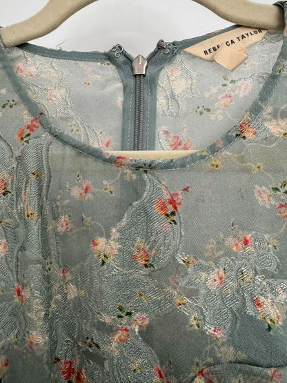 blue Rebecca Taylor floral top, 0