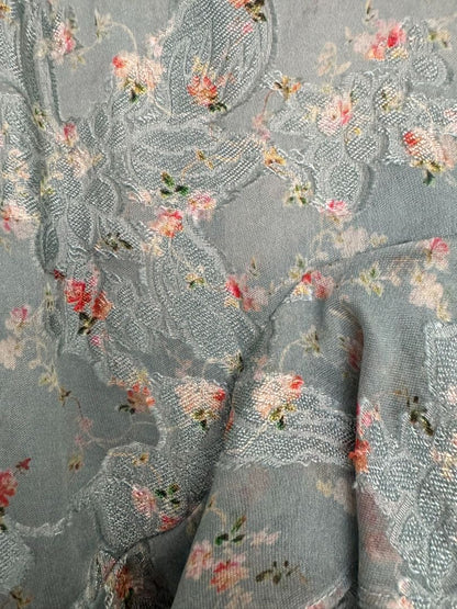 blue Rebecca Taylor floral top, 0