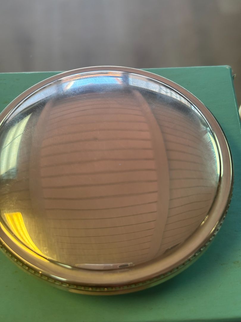sterling silver Tiffany & CO trinket box, 📏 Dimensions (approx.): Diameter: 3 inches (7.6 cm) Height: 1.5 inches (3.8 cm)