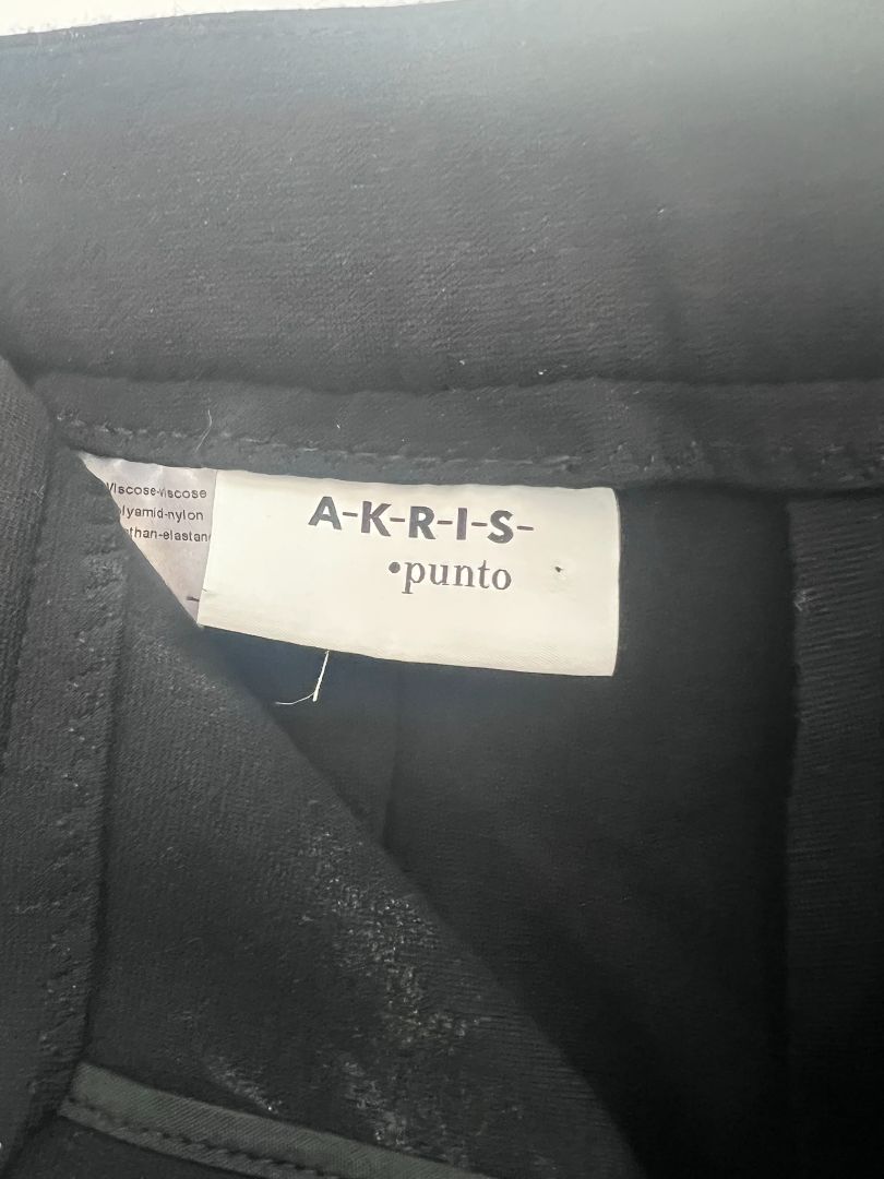 black Akris Punto trousers, 12 US