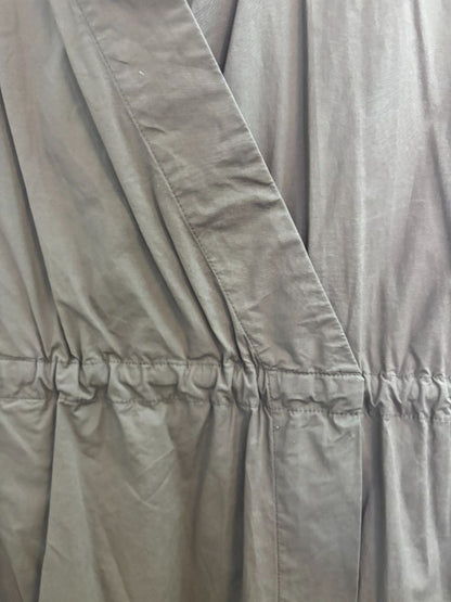 mocha Peserico drawstring dress, L /Length: Approx. 45–48 in Bust (flat): Approx. 21–22 in Waist: Adjustable (due to drawstring) Hip: Free size due to wrap silhouette