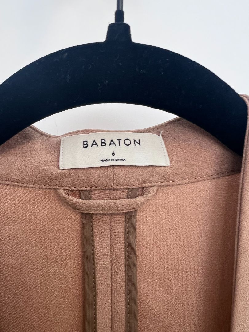 tan beige Babaton midi jacket, 6