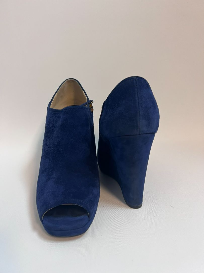 blue Prada wedge heels, 40 EU