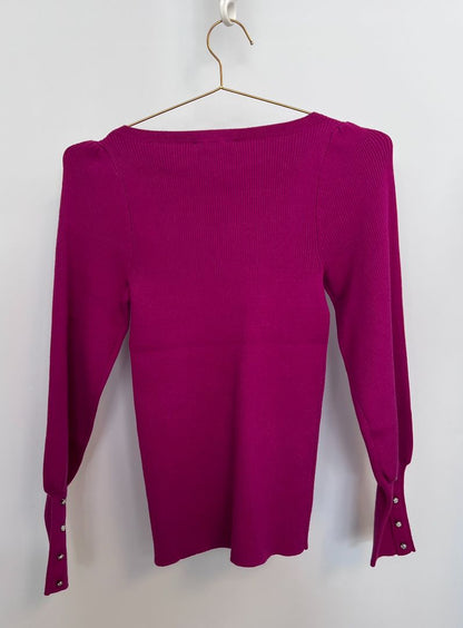 fuschia Ann Taylor balloon sleeve sweater, MP