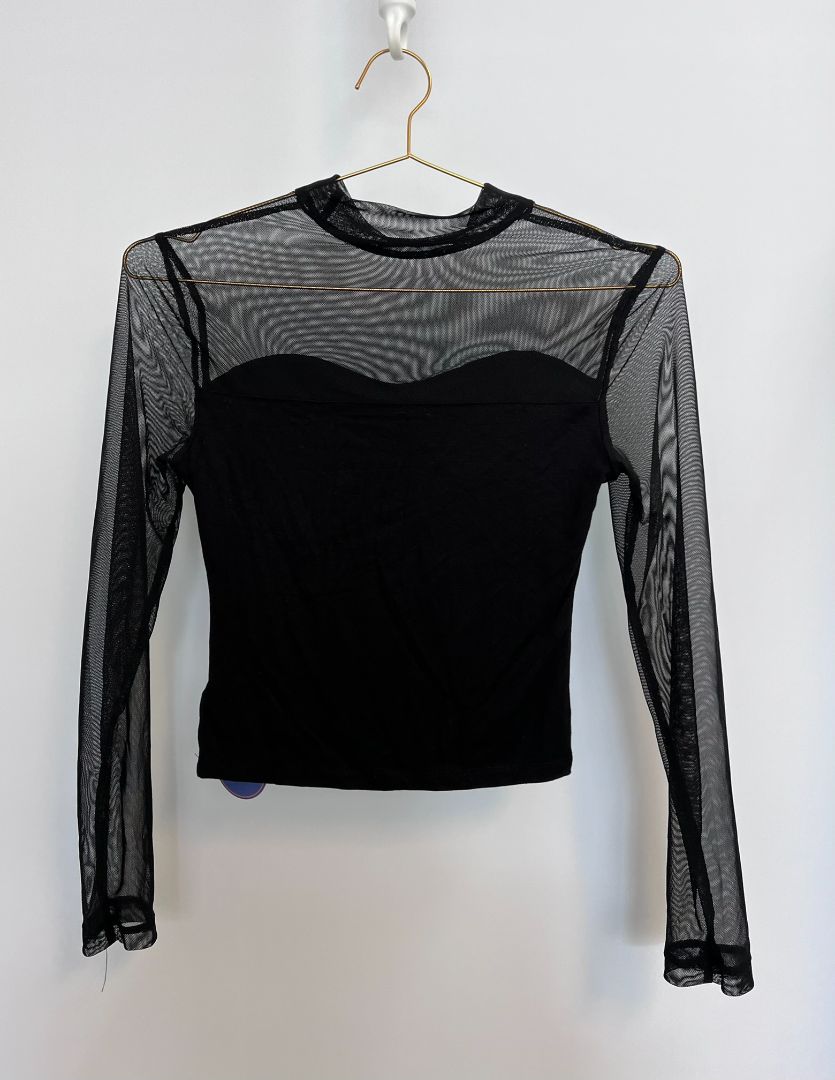 black Smartrock mesh long sleeve, S