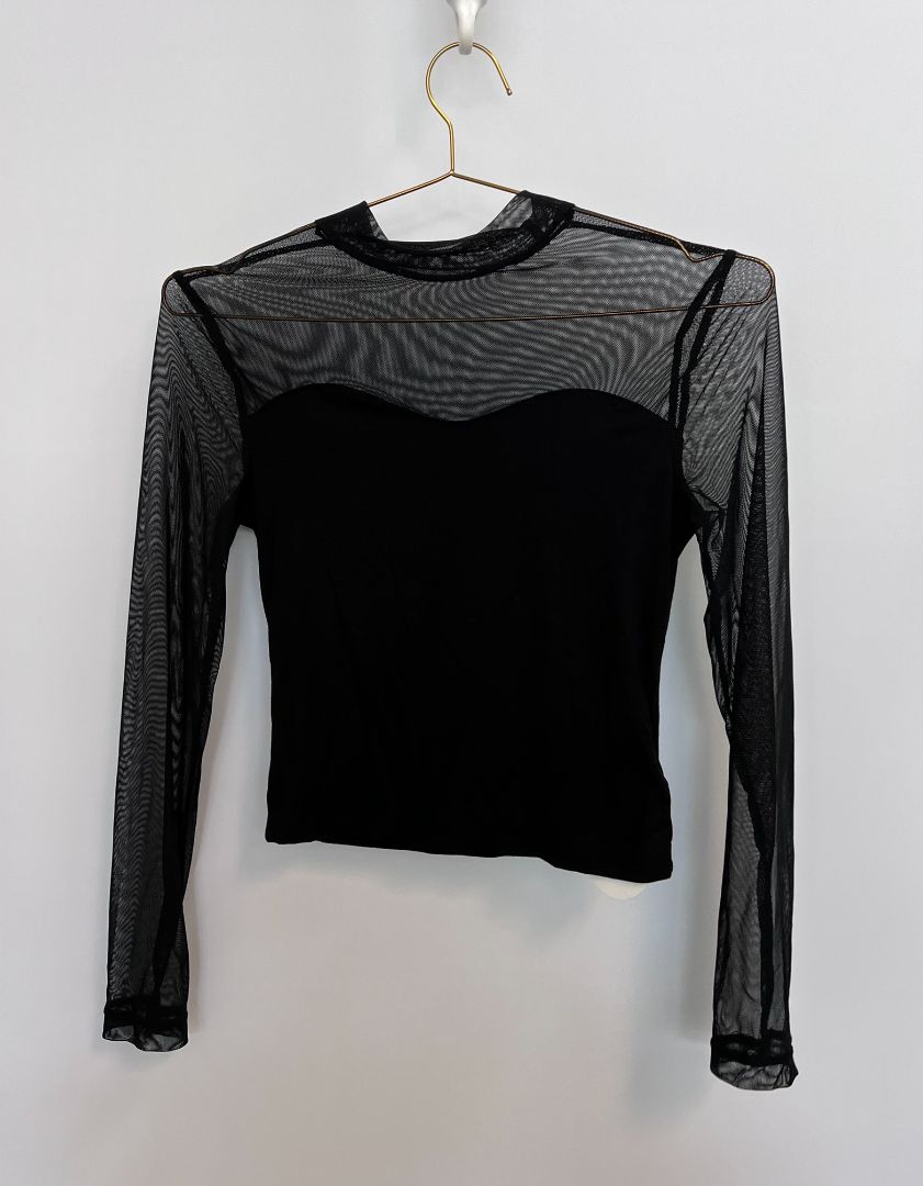 black Smartrock mesh long sleeve, S