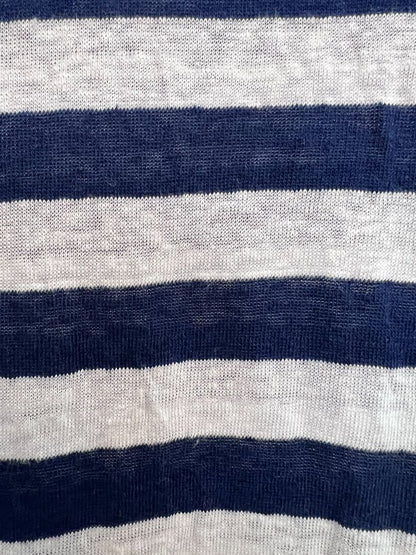 blue & white Jcrew t-shirt, S