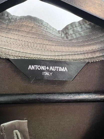 dark green Antoni + Autima buttoned long sleeve, one size