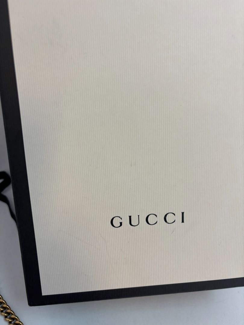 red GUCCI super Mini Bag Matelassé Leather, Width: 6.2 in (16 cm) Height: 4 in (10.2 cm) Depth: 1.8 in (4.6 cm) Chain Drop: 22 in (crossbody)