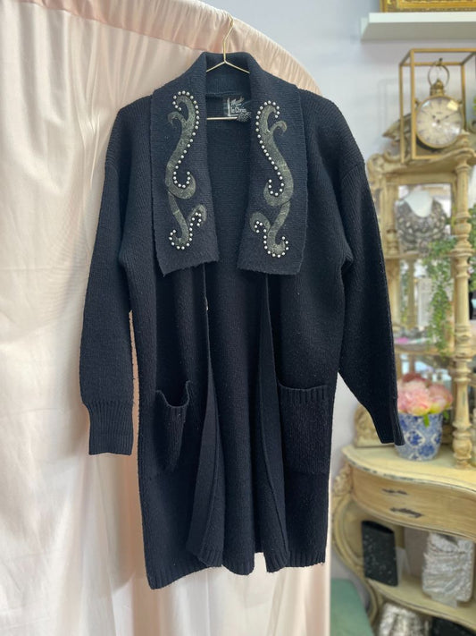 Black Monto Por le Chois Designer coats, L