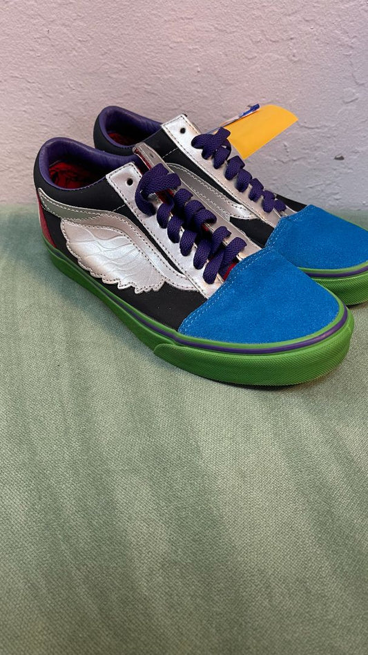 multi Vans multi colored sneakers, 6.5 US