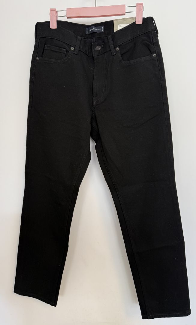 Everlane, Black High-Stretch Athletic Jeans, Size 30×28
