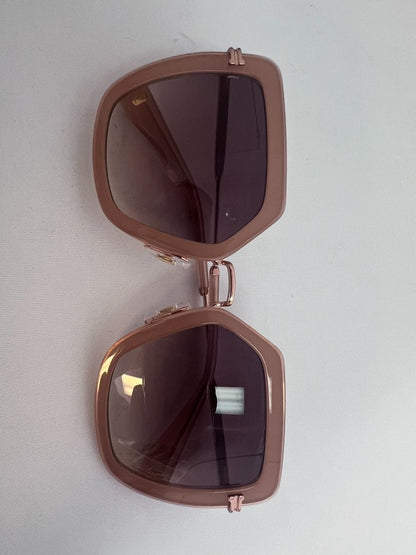 pale pink Marc Jacobs square frames, 2.5 x 2.4 frame