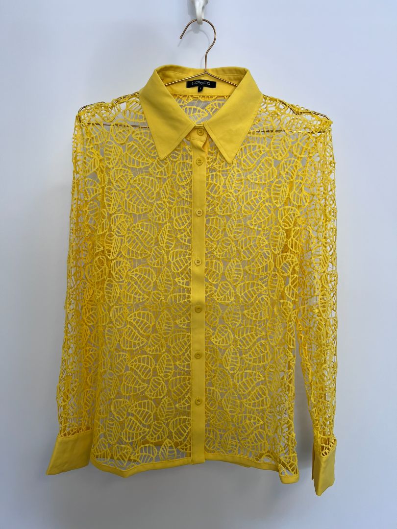 pink, yellow CQ by CQ button up, 2s, 2m, 2l