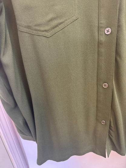 Forest Night Chasor Penmar blouse, L Length (shoulder to hem): 28 in Bust (flat): 21.5 in Sleeve Length: 24 in Shoulder Width: 16.5 in Fit: Relaxed, straight cut with a slight drape