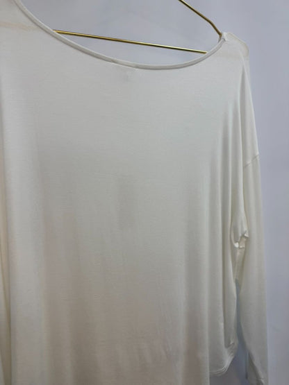 White Bamboo Bamboo dolman shirt, L