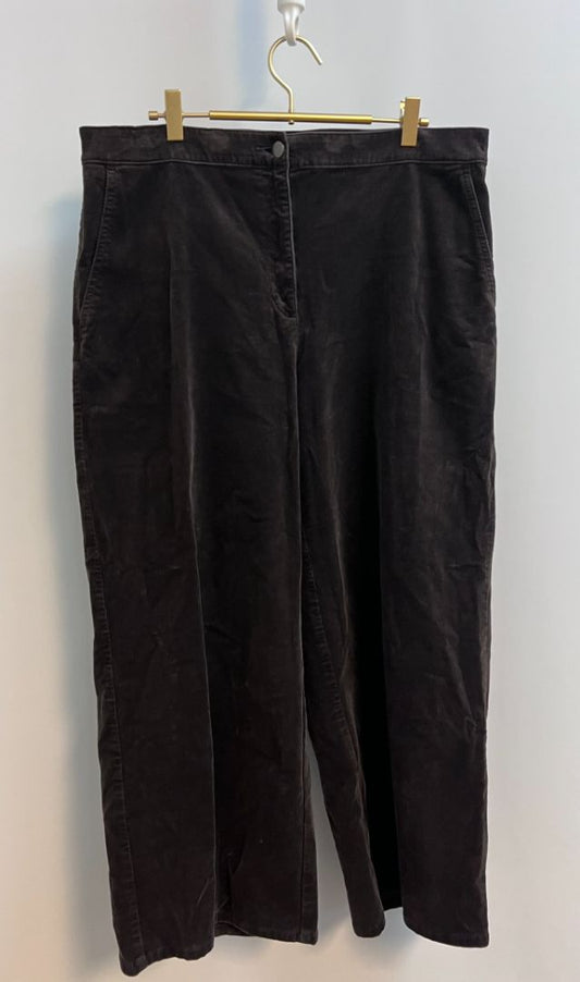 dark brown Eileen Fisher corduroy pants, L