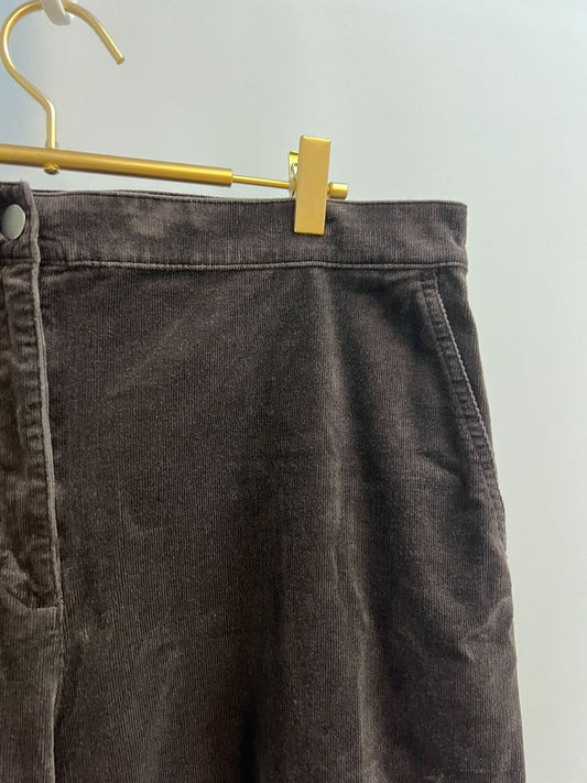 dark brown Eileen Fisher corduroy pants, L