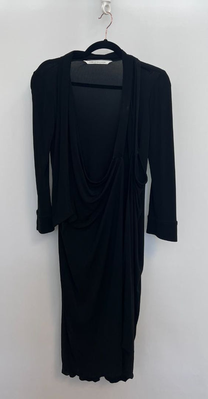 black Diane von Furstenberg wrap dress, one size