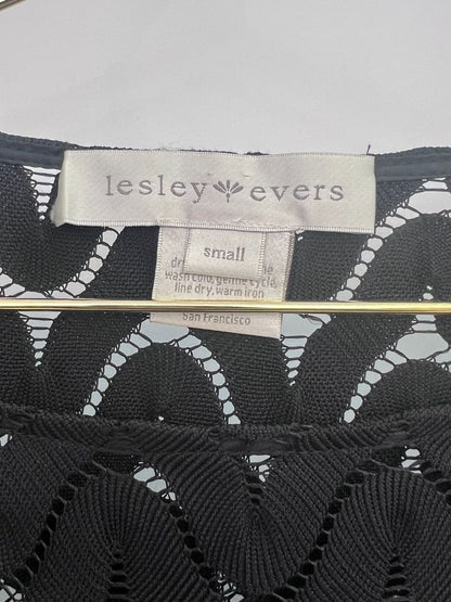 black Lesley Evers midi dress, S