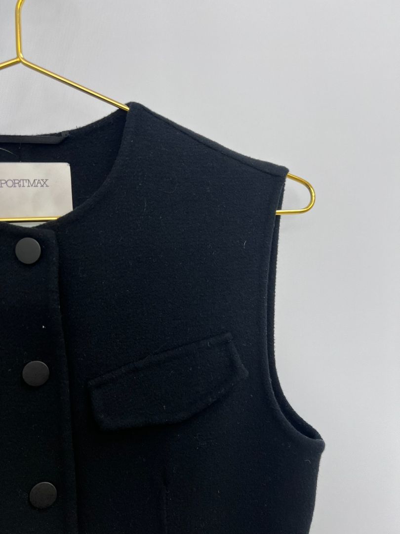 black Sportmax buttoned dress, one size