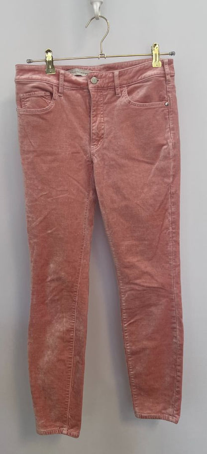 pink Pilcro and the Letterpress suede pants, NA