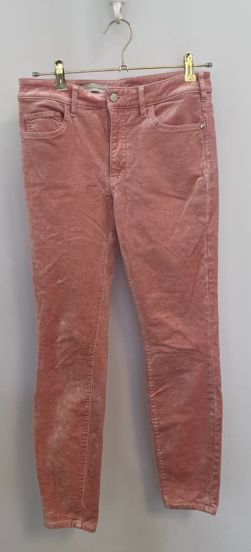 pink Pilcro and the Letterpress suede pants, NA