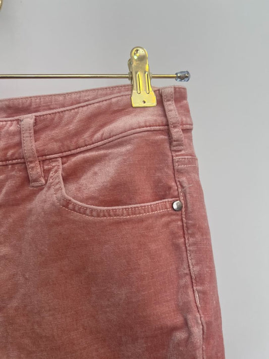 pink Pilcro and the Letterpress suede pants, NA